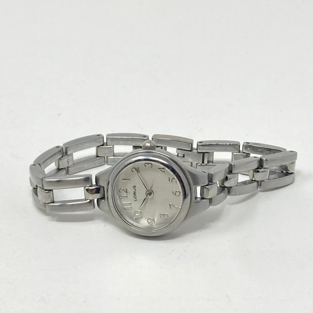 Lorus Women's Watch 22mm Silver Tone Brushed Finish Classic New Battery 6.5